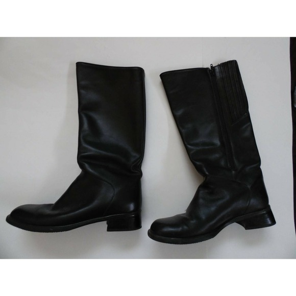 Santana Canada Womens Boots Black Block Heel Side Zip Waterproof 10 - Picture 4 of 7